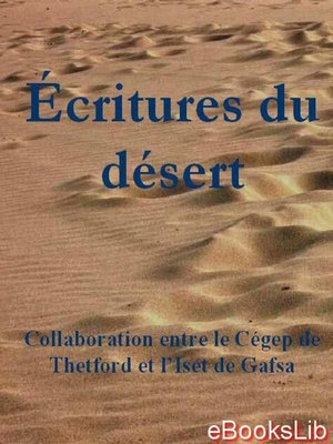 cover image of Ecritures du désert